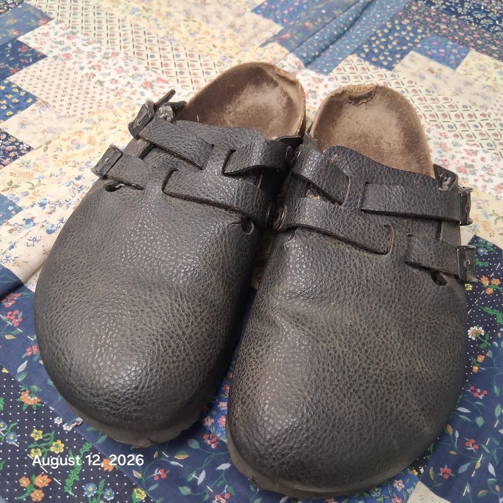 Birki's Birkenstock Camden Clogs Womens 6 Mens 4 EU 37 Black Two Strap Mules